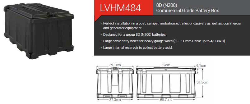NOCO HM484 8D (N200) Commercial Grade Battery Box