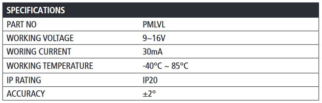 Projecta PMLVL Levelling Sensor