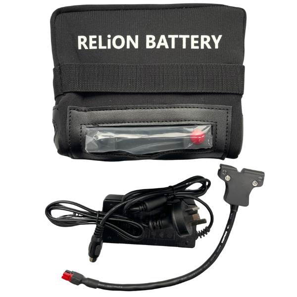 RELiON RBGT-22 12V 22Ah Lithium Iron Phosphate (LiFePO4) Rechargeable Lithium Golf Buggy Battery & Charger Kit